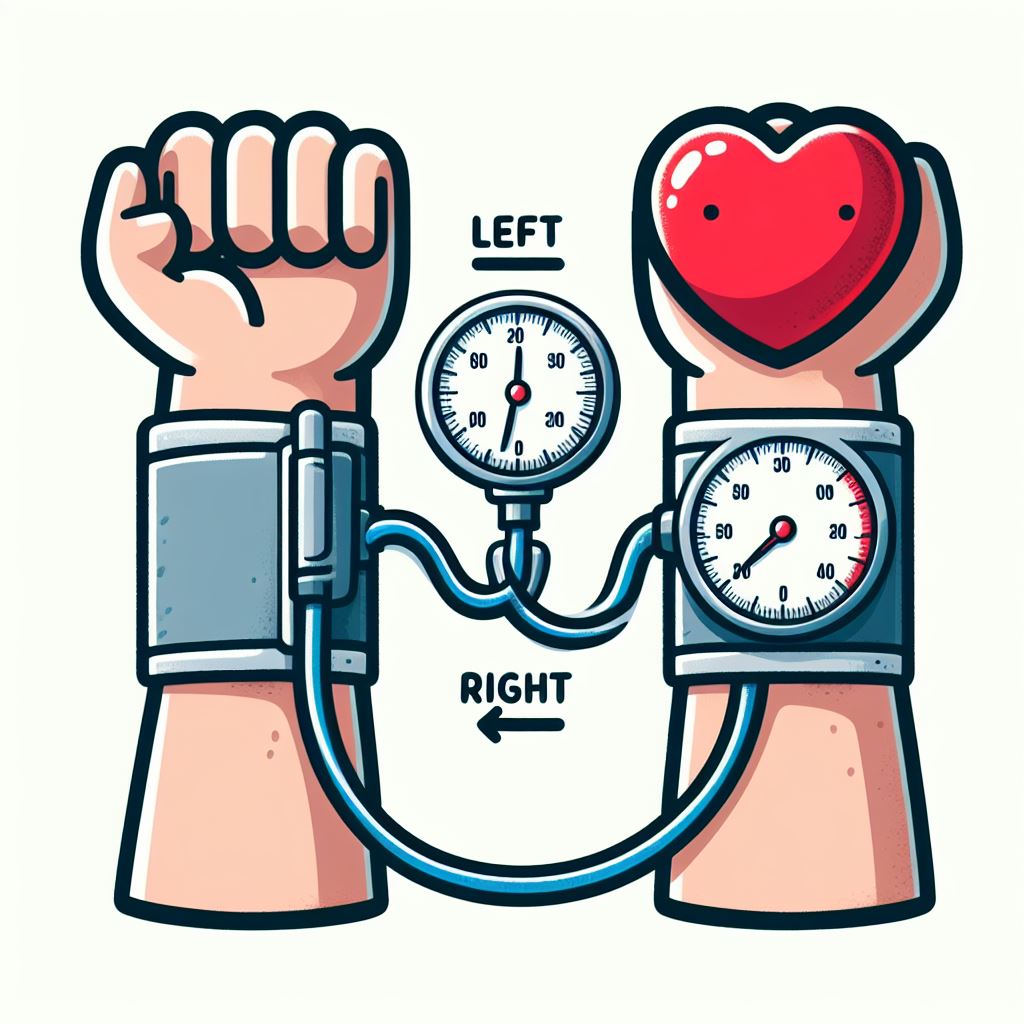 ¿Qué brazo se toma la presión arterial?